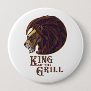 King of the Grill 4 Inch Round Button