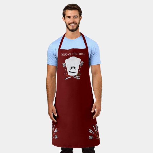 King of the Grill BBQ Apron (Worn)