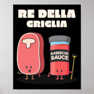 King Of The Grill Bbq Barbecue Grill Poster