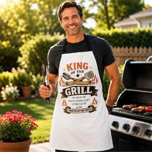 King of the Grill BBQ Dad Father’s Day Apron