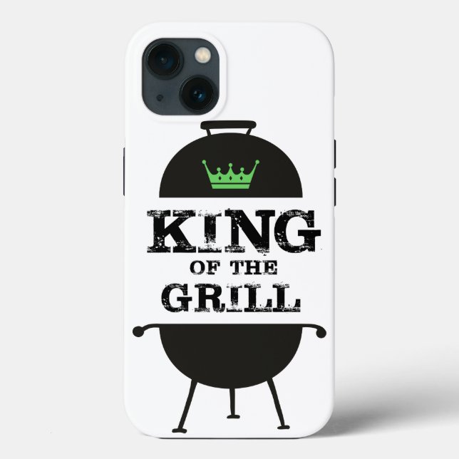 King Of The Grill, Black Green Crown Case-Mate iPhone Case (Back)