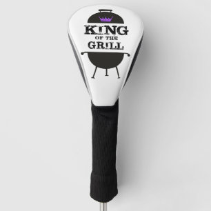 King Of The Grill, Black Purple Crown Golf Head Cover
