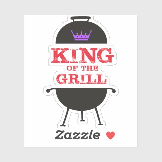 King Of The Grill, Black Purple Crown Red (Sheet)