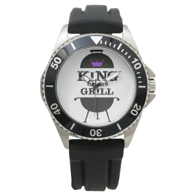 King Of The Grill, Black Purple Crown Watch (Front)