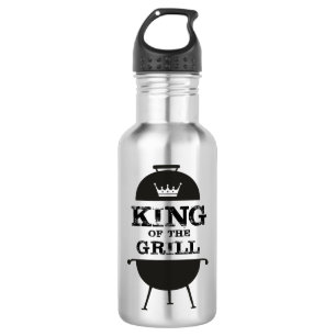 King Of The Grill, Black White Crown 532 Ml Water Bottle