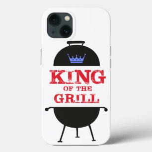 King Of The Grill, Blue Crown Red iPhone 13 Case