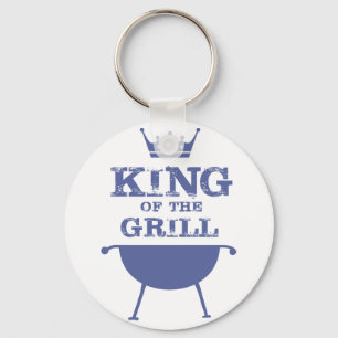 King Of The Grill, Blue Keychain