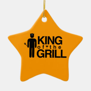 King of the Grill Ceramic Ornament