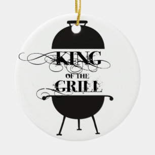 King Of The Grill Ceramic Ornament