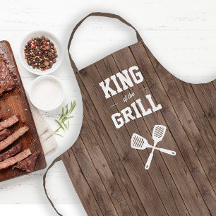 King of the Grill Funny Barn Wood Grilling Apron