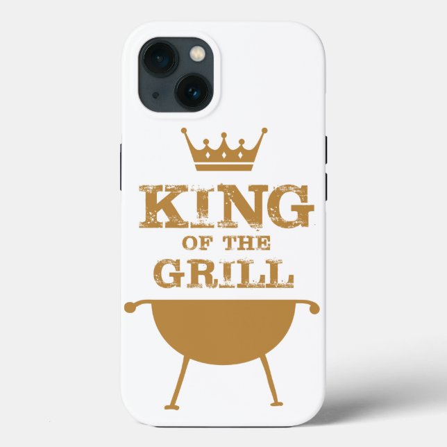 King Of The Grill, Gold Case-Mate iPhone Case (Back)