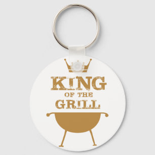 King Of The Grill, Gold Keychain