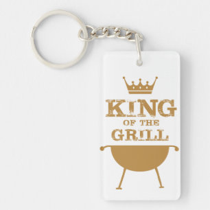 King Of The Grill, Gold Keychain