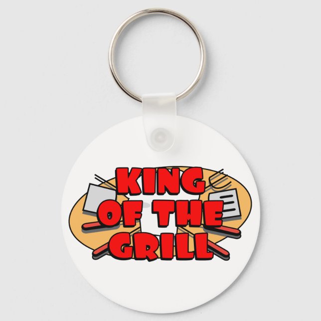 King Of The Grill Keychain (Front)
