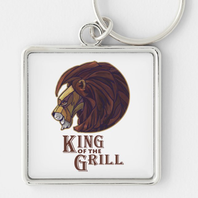 King of the Grill Keychain (Front)