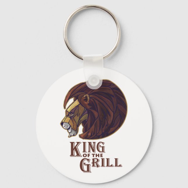 King of the Grill Keychain (Front)