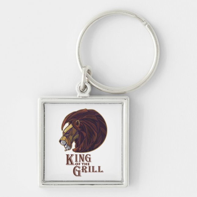 King of the Grill Keychain (Front)
