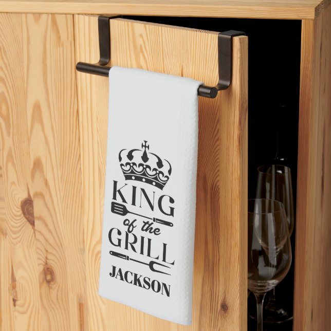 King of the Grill Kitchen Towel (Thirds Fold)