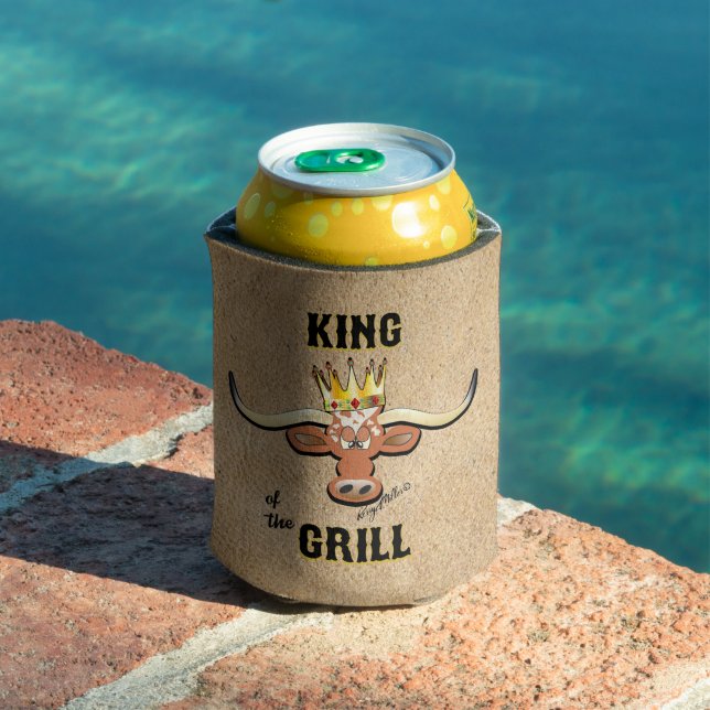 King Of The Grill - Longhorn Steer Can Cooler (In Situ Pool)