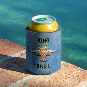 King Of The Grill - Longhorn Steer Can Cooler