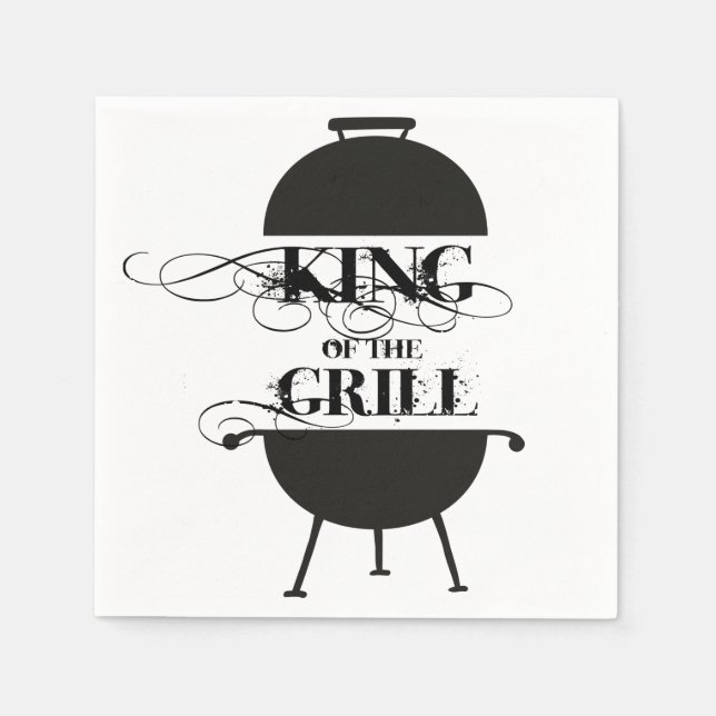 King Of The Grill Napkin (Front)