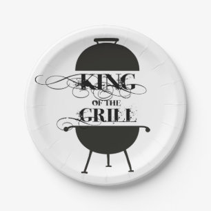 King Of The Grill Paper Plate