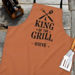 King of The Grill Personalized BBQ Apron<br><div class="desc">A fun,  personalized apron that says "King of the Grill".  A great gift for anyone who likes to grill or BBQ.</div>
