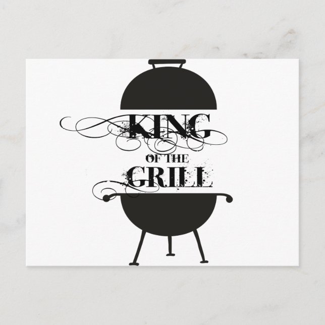 King Of The Grill Postcard (Front)