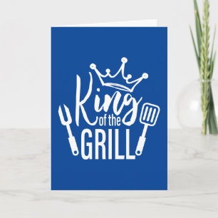 King of the Grill Typography Card