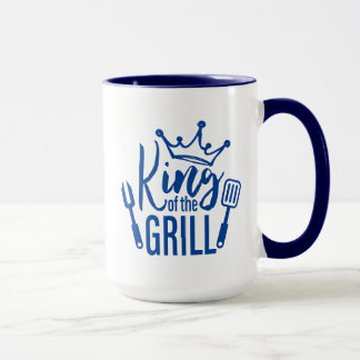 King of the Grill Typography Mug