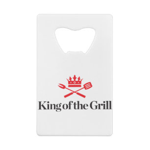 King of the Grill Wallet Bottle Opener