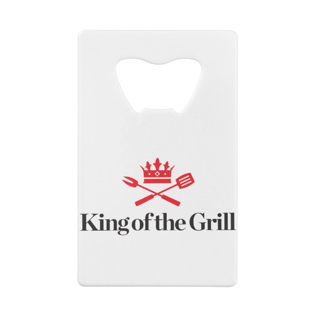 King of the Grill Wallet Bottle Opener (Back)