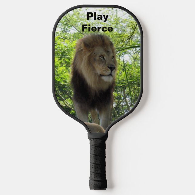 King of the Jungle - Customizable Lion  Pickleball Paddle (Front)