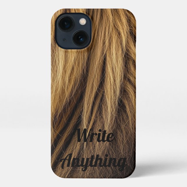 King of the Jungle Fur Texture Phone Case  (Back)