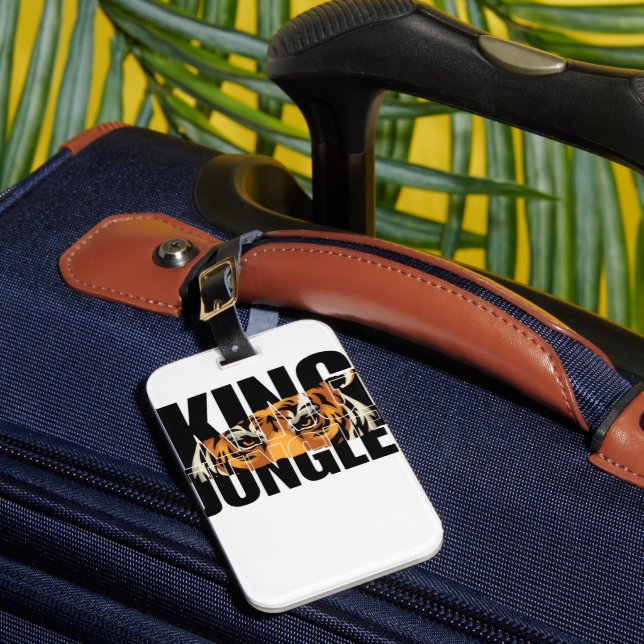 King of the Jungle Luggage Tag (Front Insitu 1)
