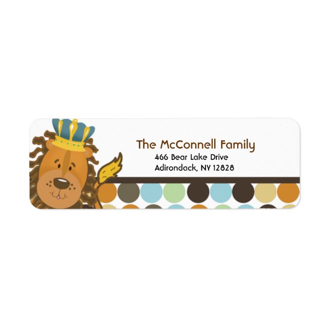 King of the Jungle PRINTABLE ADDRESS LABELS (Front)