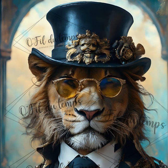 King of The jungle steampunk découpage  Tissue Paper (Creator Uploaded)