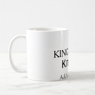 King of the kitchen chef cooking add name crown ha coffee mug