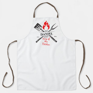 King of the Kitchen Customizable Name & Year Apron