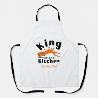 King of the Kitchen gift for men, dads Apron