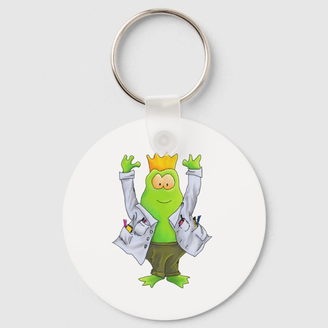 King of the Lab Keychain (Front)