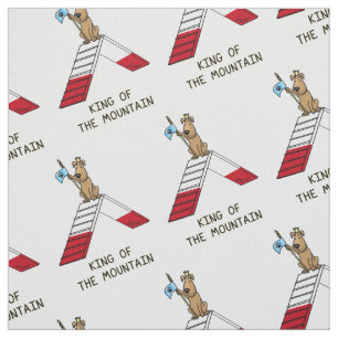 King of the Mountain Dog Agility Design Fabric