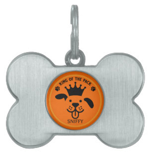 King Of The Pack Dog Pet ID Tag