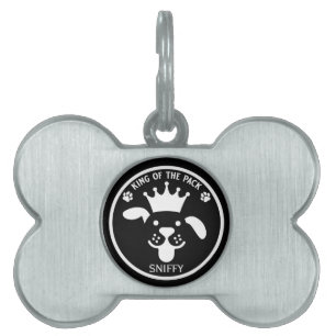 King Of The Pack Dog Pet ID Tag