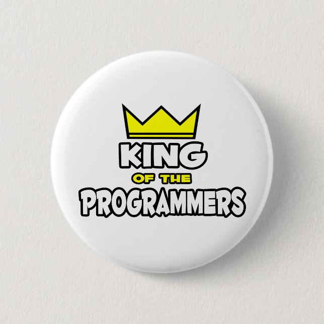 King of the Programmers 2 Inch Round Button (Front)