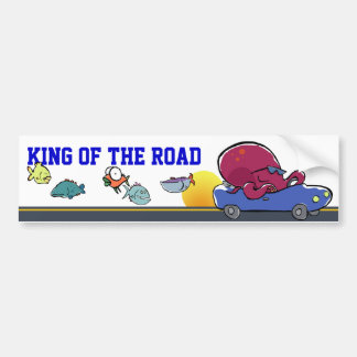 king of the road (customizable!) bumper sticker