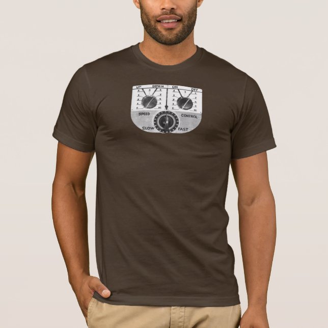 King Of The Rocketmen Flight Controls T-Shirt (Front)