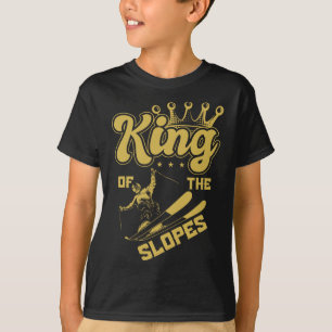 King Of The Slopes Skiing Winter Sports Mountains T-Shirt