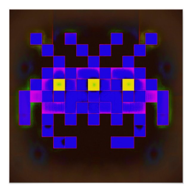 King of the Space Invasion (Version B) Poster (Front)