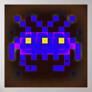 King of the Space Invasion (Version B) Poster